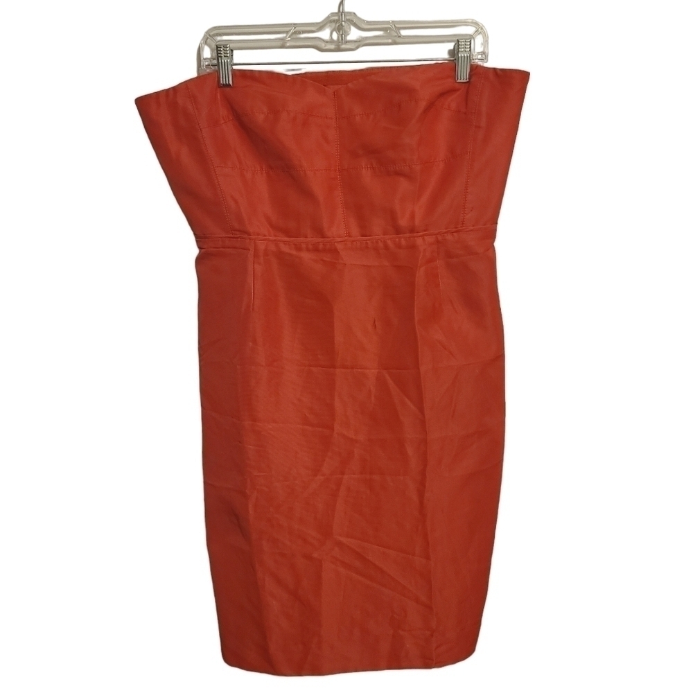 J. Crew | Women's Classic Red Rory Strapless Cocktail Dress (Size 16)